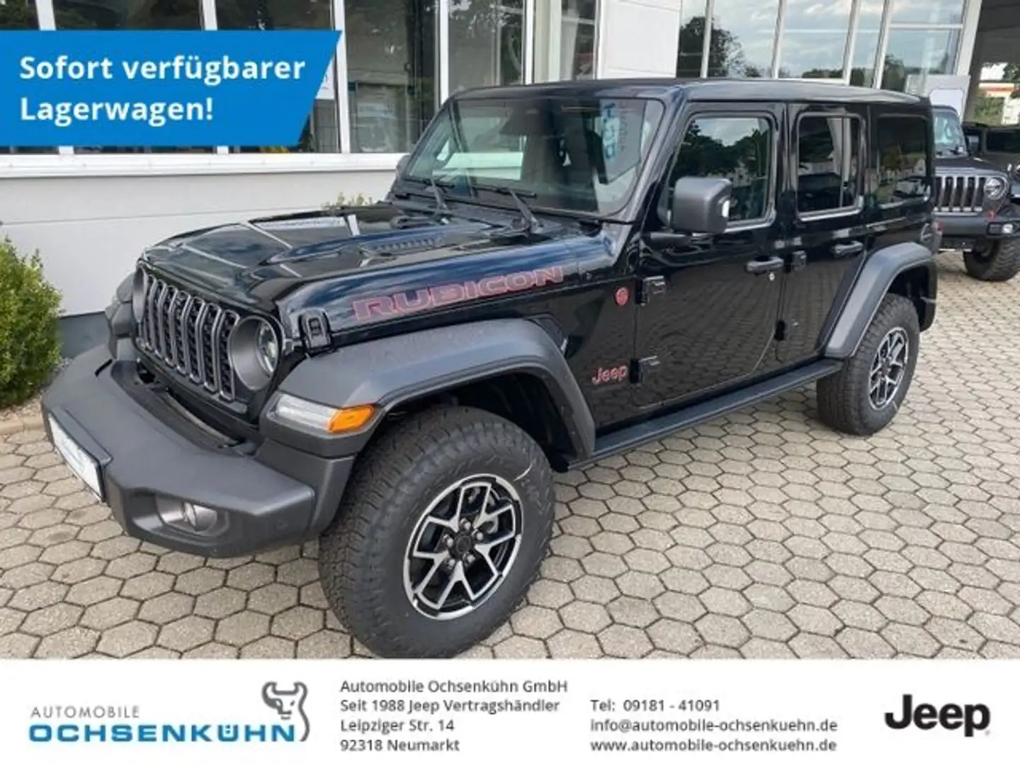 Jeep Wrangler 2.0 Rubicon / Nav, Leder, Sky-One SD Чёрный - 1