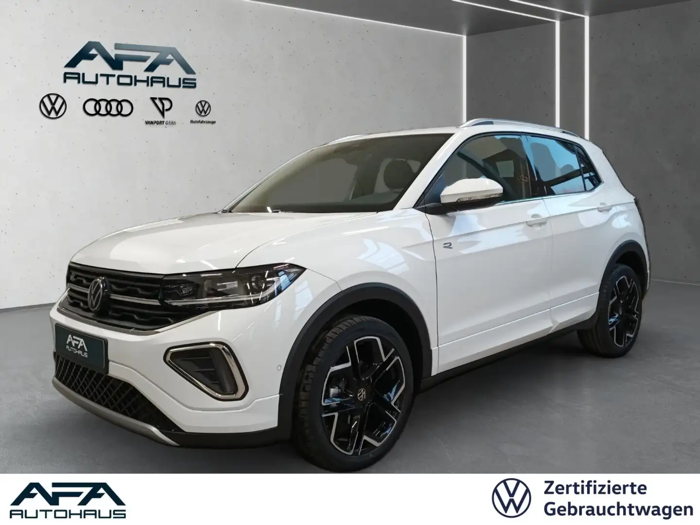 Volkswagen T-Cross 1.5 TSI R-Line DSG Matrix*AHK*RFK*Navi Weiß - 1