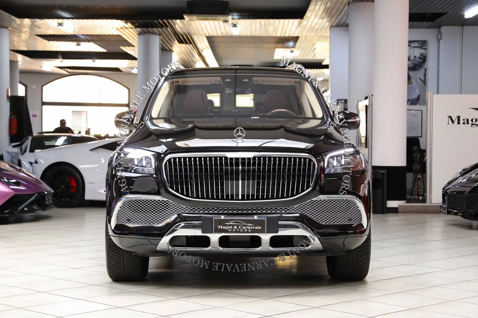 Mercedes-Benz Maybach GLS 600|BURMESTER 3D|TETTO|PEDANE|MONITOR POST|FULL OP Negru - 2