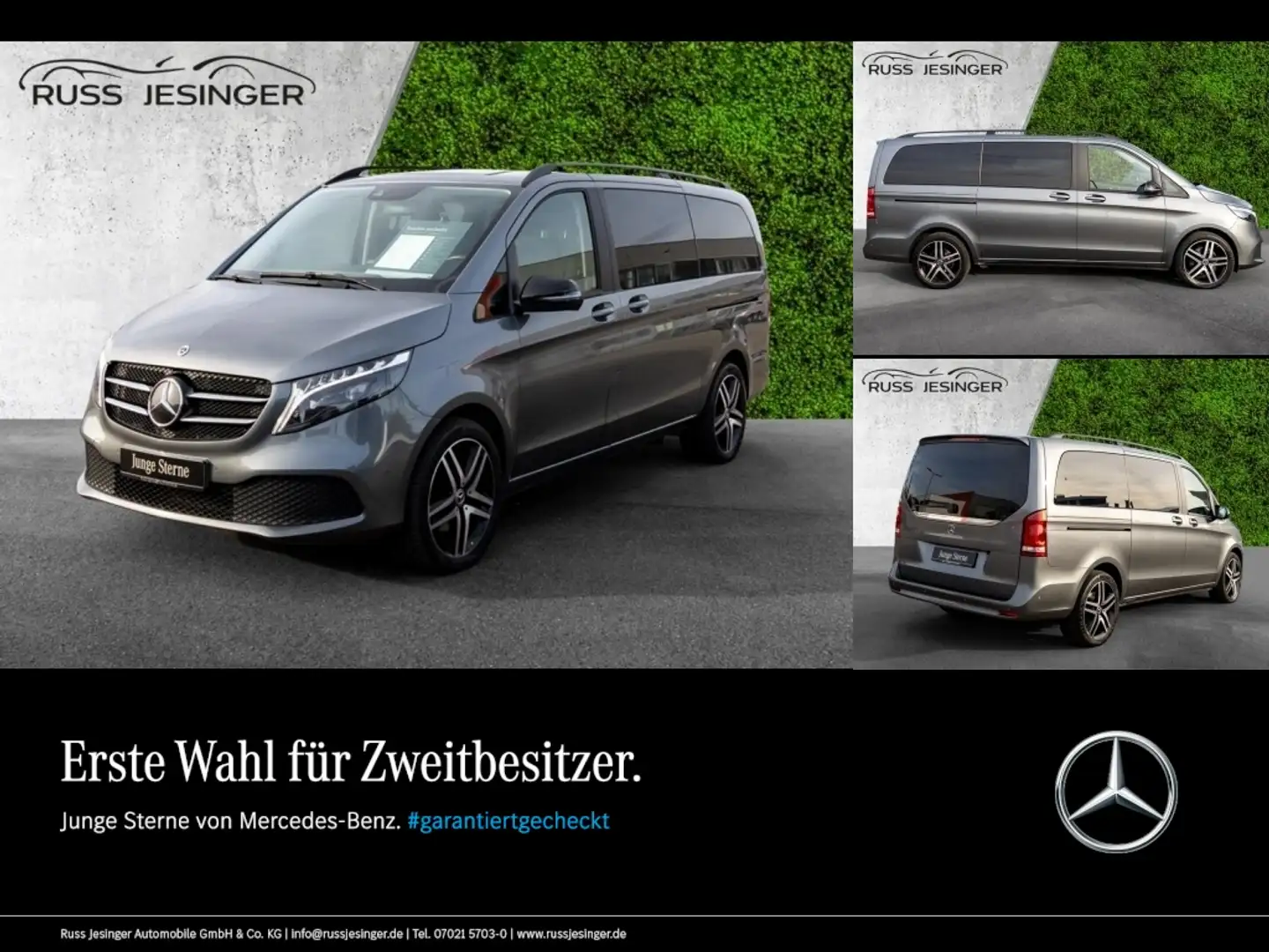 Mercedes-Benz V 300 d 4MATIC EDITION Lang *AHK 2,5T*Night-Pak. Grijs - 1