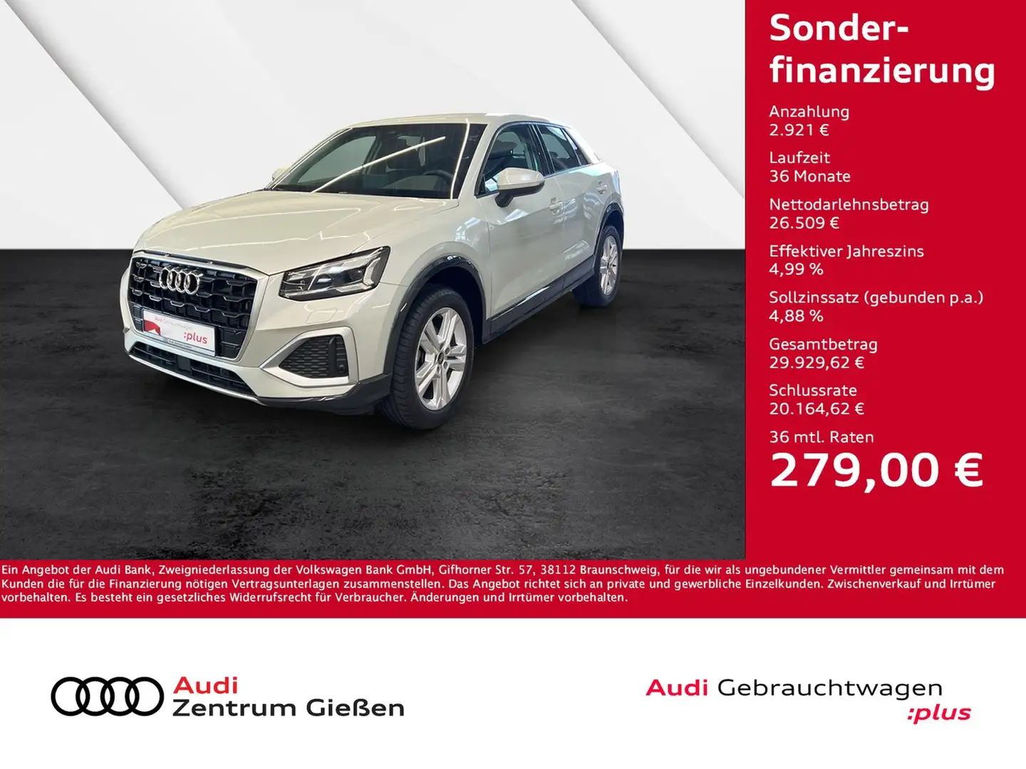 Audi Q2 35 TFSI S tronic advanced MATRIX-LED ACC Kamera Zilver - 1