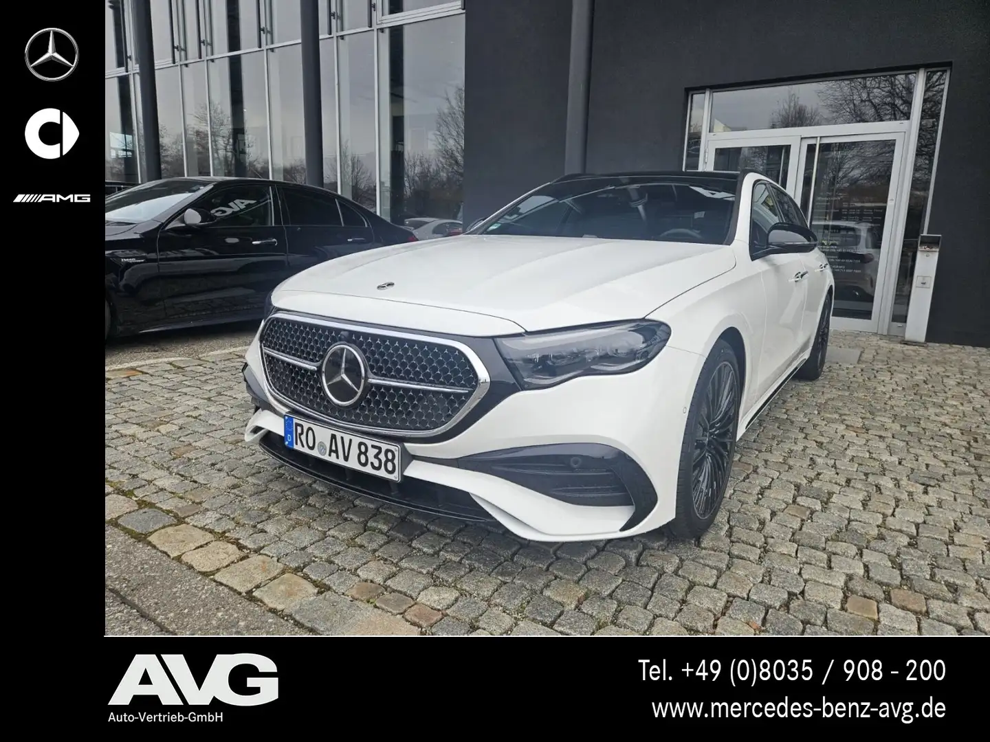 Mercedes-Benz E 220 E 220 d 4M T AMG Edition Pano DIGITAL Night 360° Weiß - 1