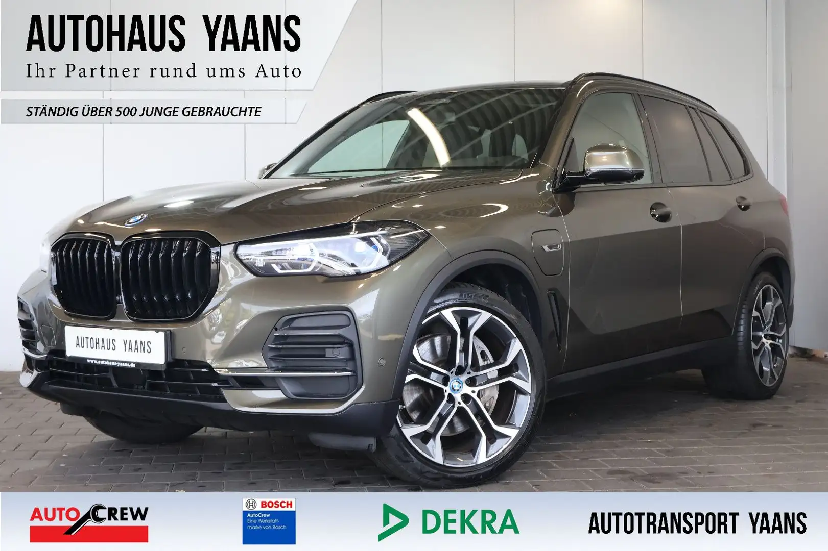 BMW X5 xDrive 45 e LUFT+H/K+HUD+DAP+360+PANO+21"+AHK Grün - 1