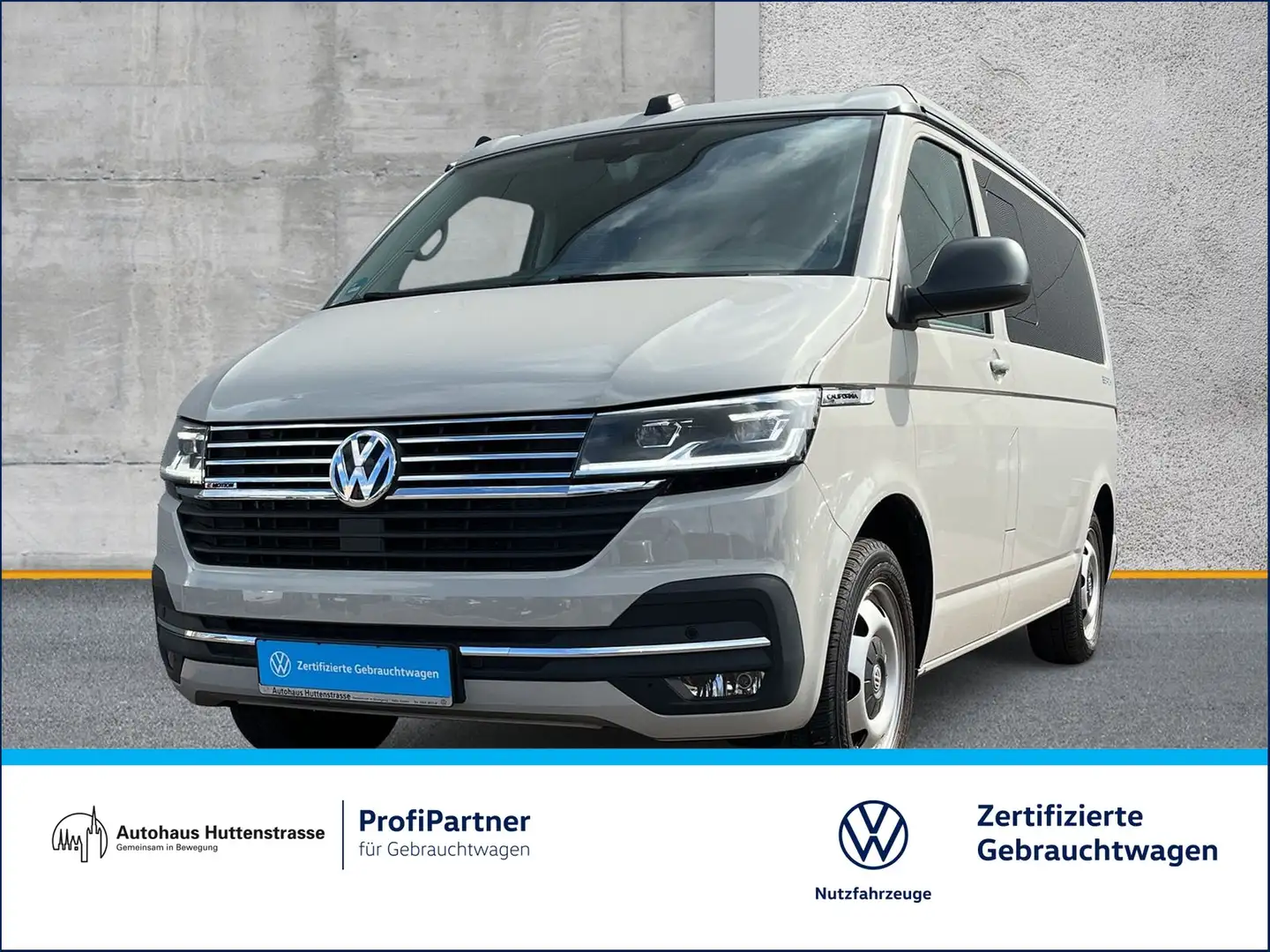 Volkswagen T6 California T6.1 2.0 TDI 4M Beach Camper AHK Küche Standh. Grau - 1