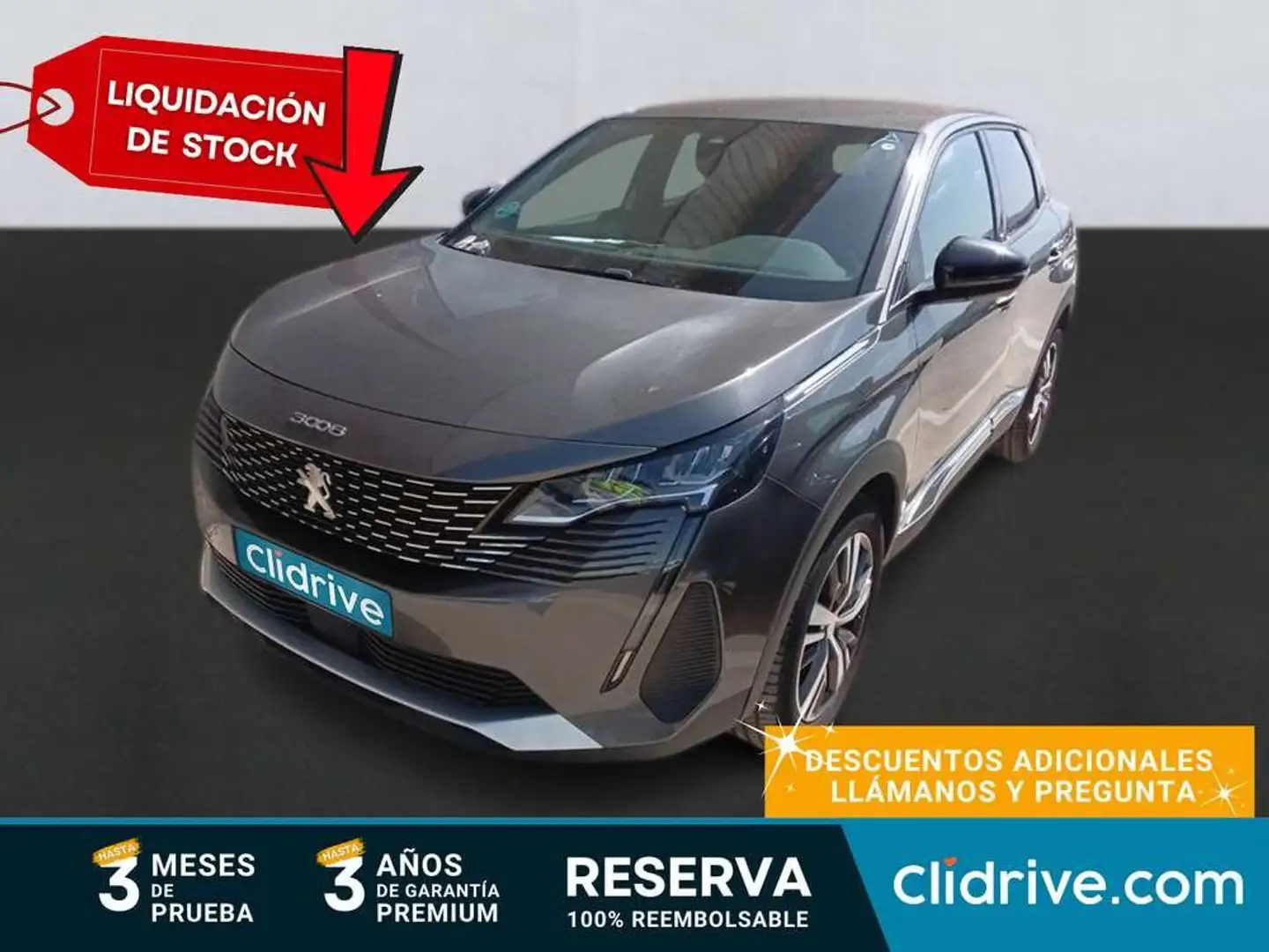 Peugeot 3008 1.5 BlueHDi 96kW S&S Allure Pack EAT8 Gris - 1