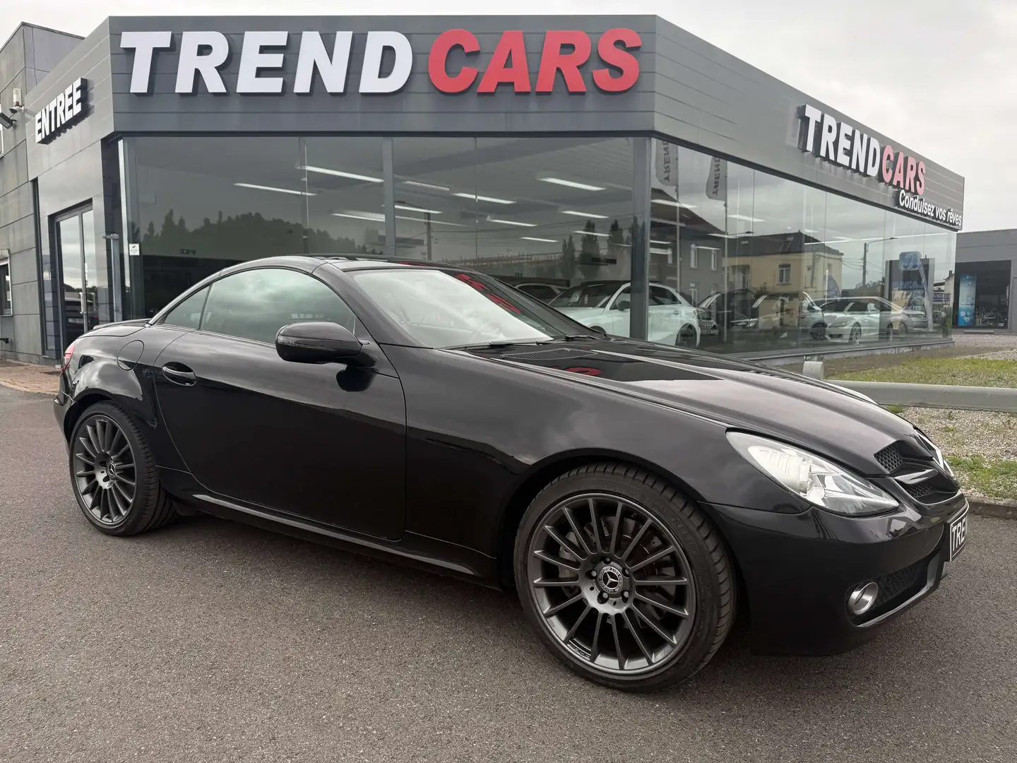 Mercedes-Benz SLK 200 KOMPRESSOR.BOITE AUTO PACK AMG. CUIR H\u0026K GAR. Noir - 2