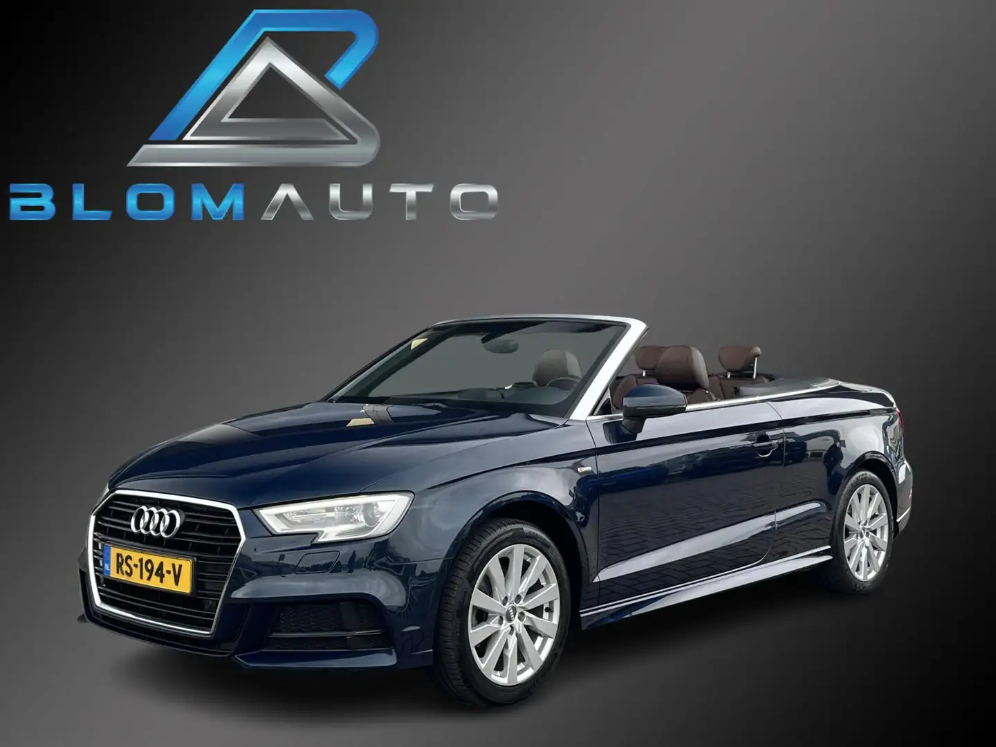 Audi A3 Cabriolet 1.4 TFSI Sport S-Line BRUIN SPORT LEDER Blau - 1