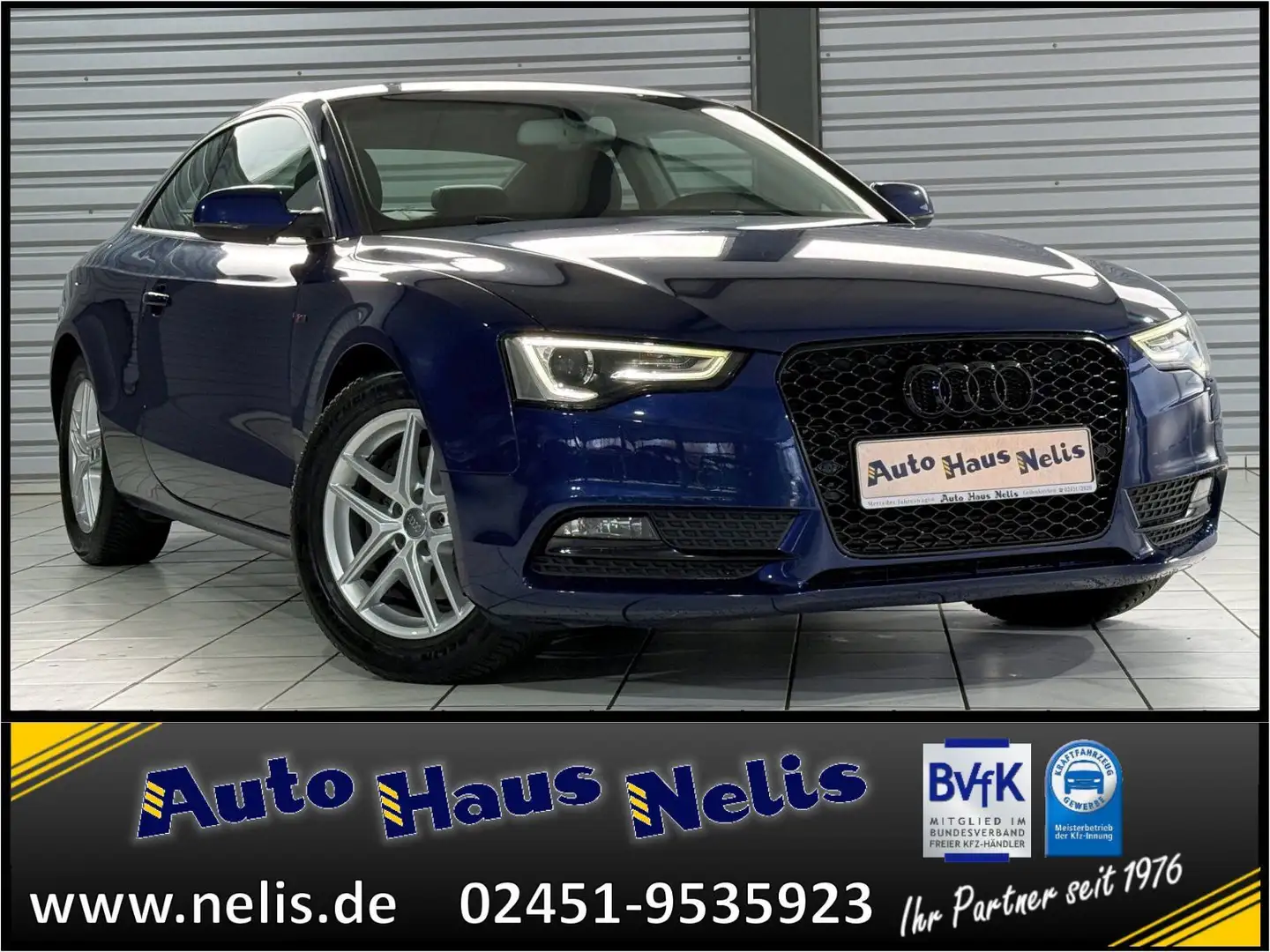 Audi A5 3,0 TDI Coupé Autom. Navi- MMI Klimaautomatik Azul - 1