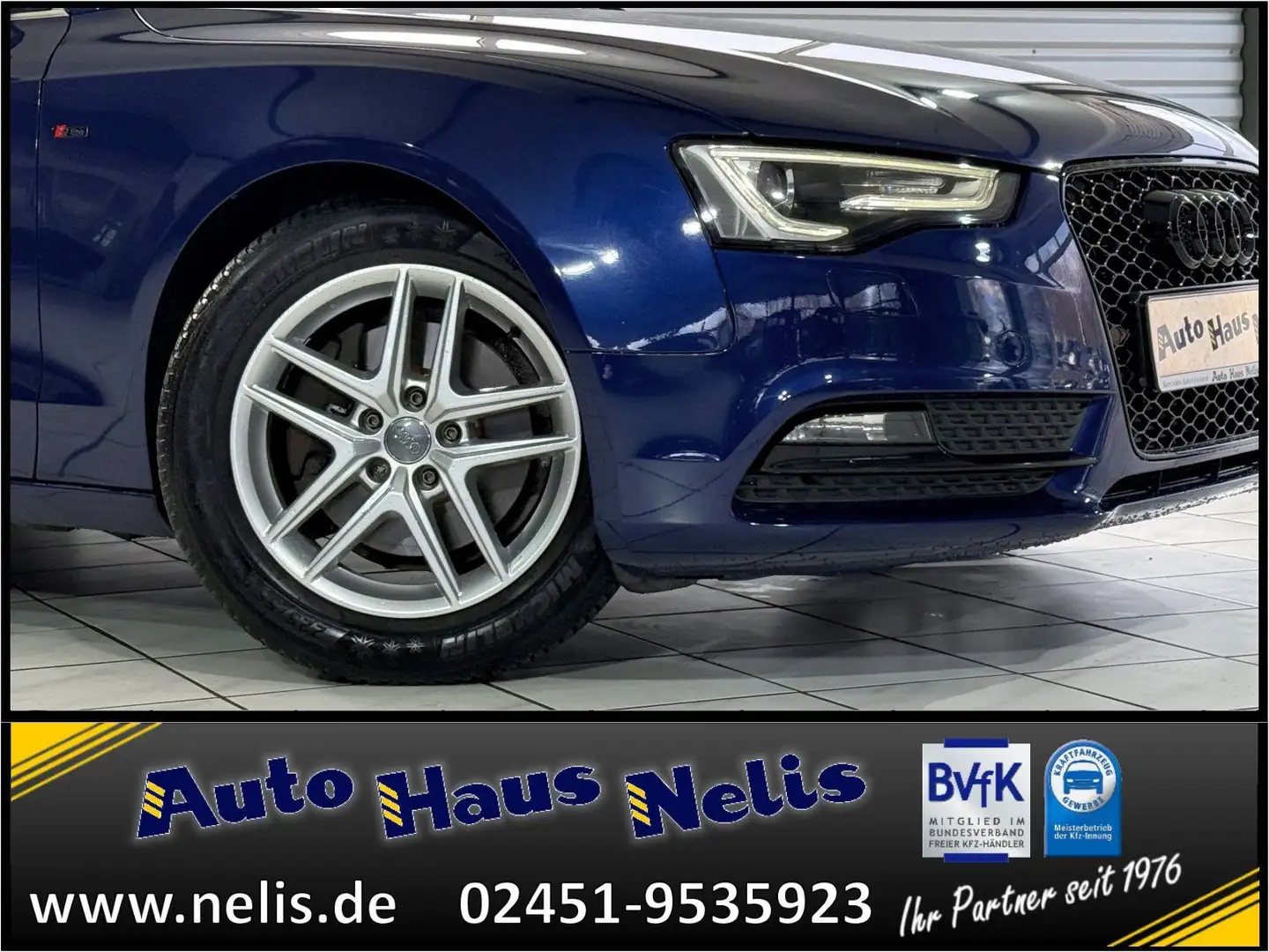 Audi A5 3,0 TDI Coupé Autom. Navi- MMI Klimaautomatik Azul - 2