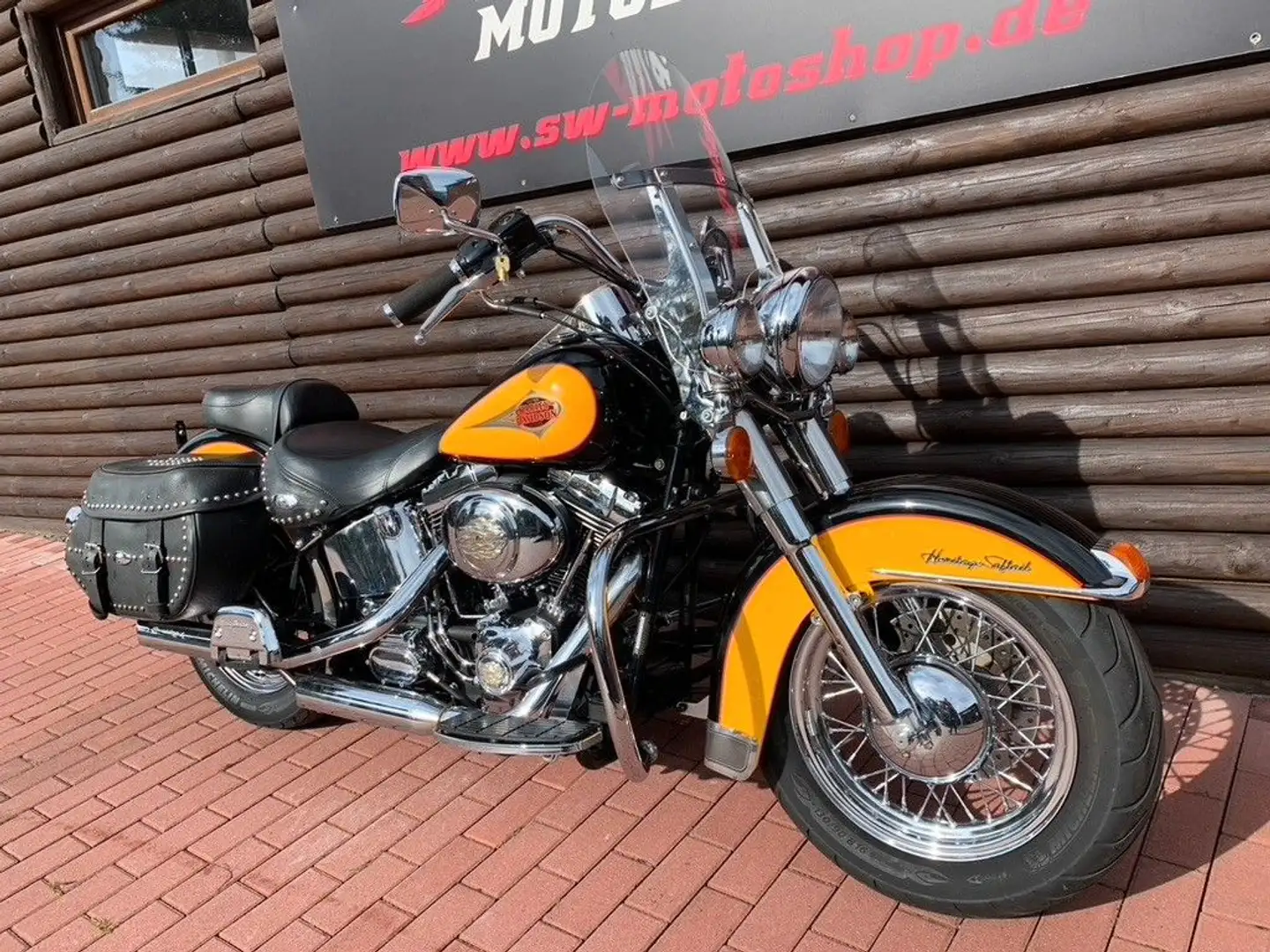 Harley-Davidson FLSTC Softail Heritage Classic*Vergaser* Schwarz - 2