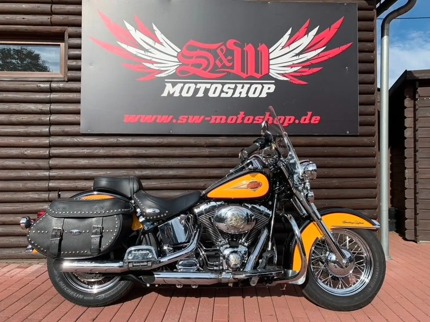 Harley-Davidson FLSTC Softail Heritage Classic*Vergaser* Noir - 1