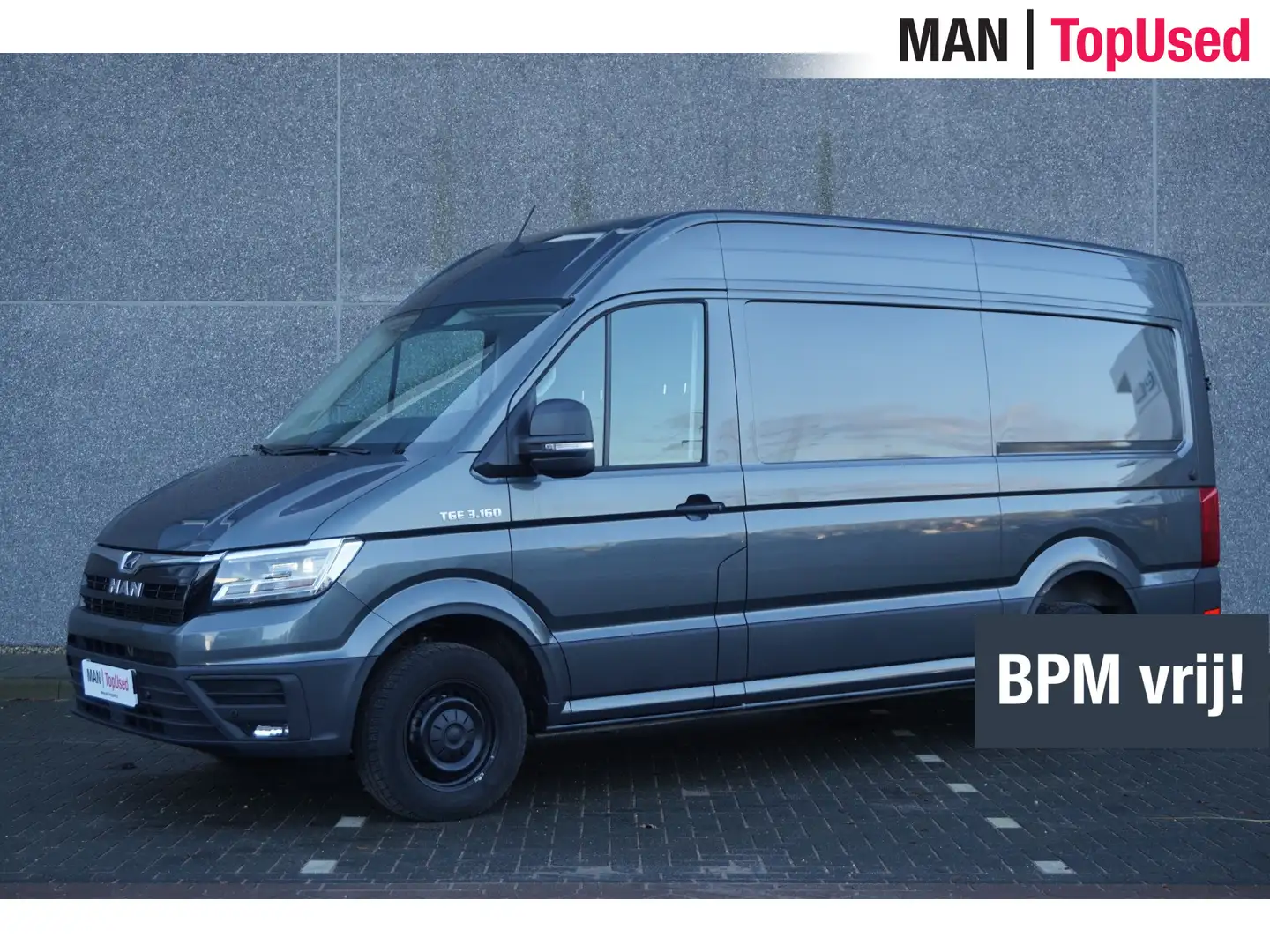MAN TGE 3.160 / L3H3 / Automaat / 160 PK / RWD / Trekhaak Grijs - 1