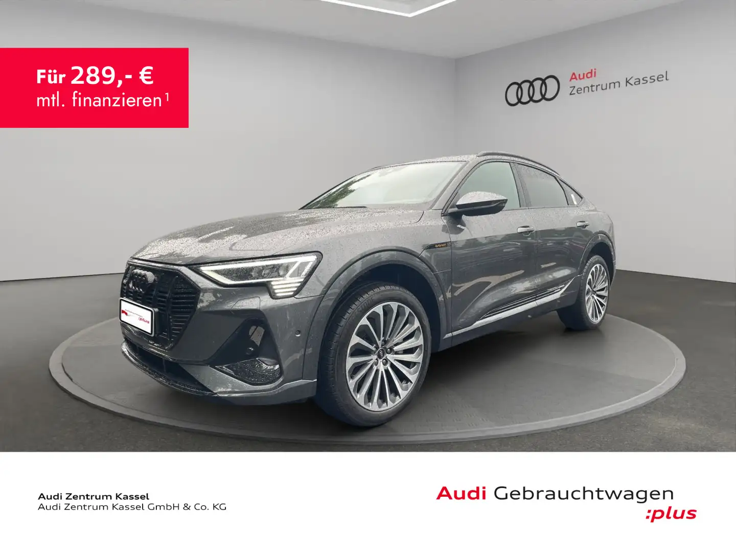 Audi e-tron 55 qu. S line Leder LED Navi Matrix St.Hz Grau - 1