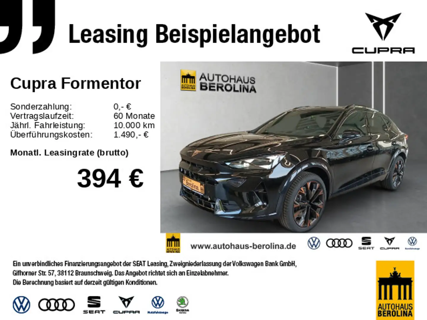 CUPRA Formentor 2.0 TSI VZ DSG *AHK*SENNHEISER*R-CAM* Schwarz - 1