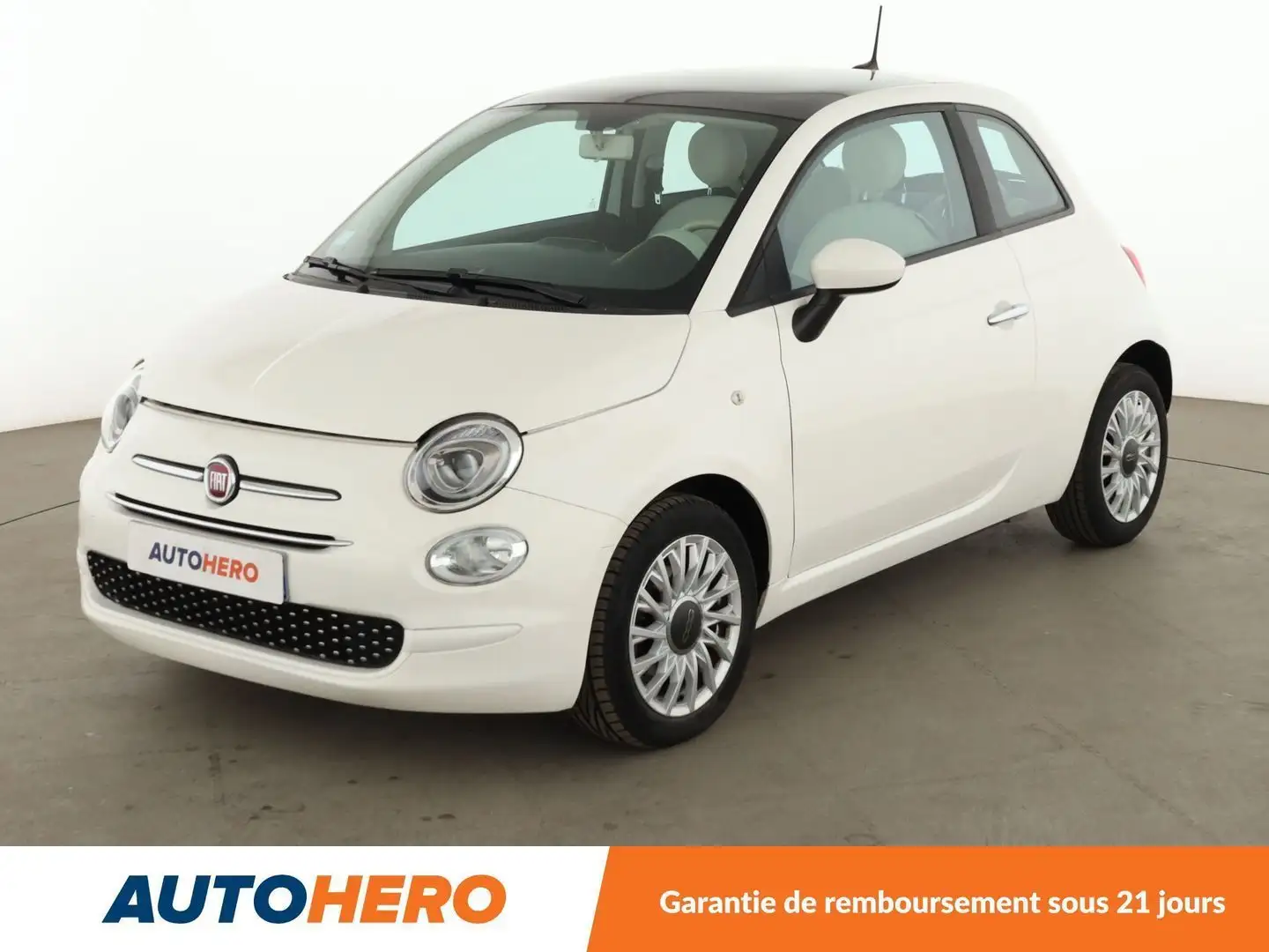 Fiat 500 1.2 Lounge Dualogic Blanc - 1