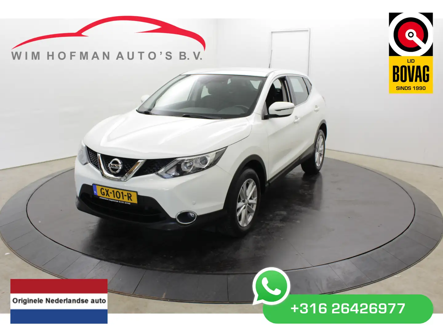 Nissan Qashqai 1.2 Acenta Trekhaak PDC Clima Cruise Weiß - 1