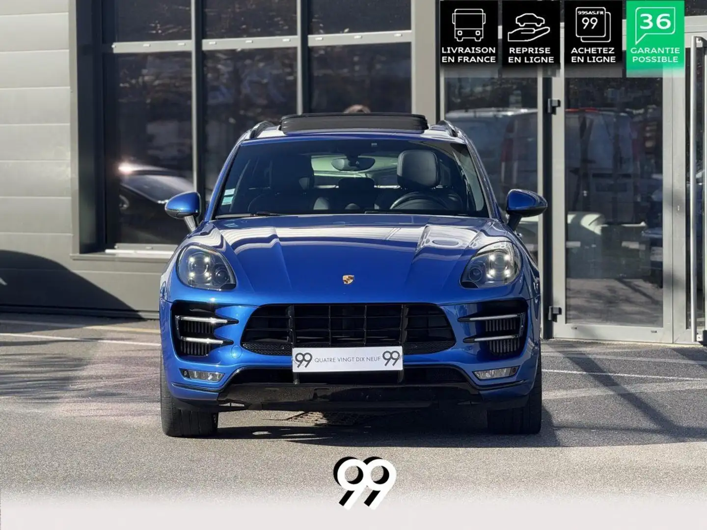 Porsche Macan TURBO 400CH CarPlay ECHAP SPORT TO CHRONO ATTELAGE Bleu - 2