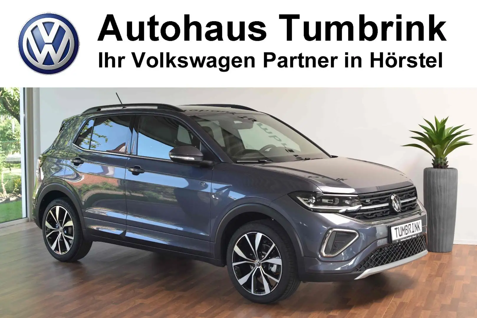 Volkswagen T-Cross R-Line TSI Navi ACC Matrix Kamera Garantieverl. Grau - 1