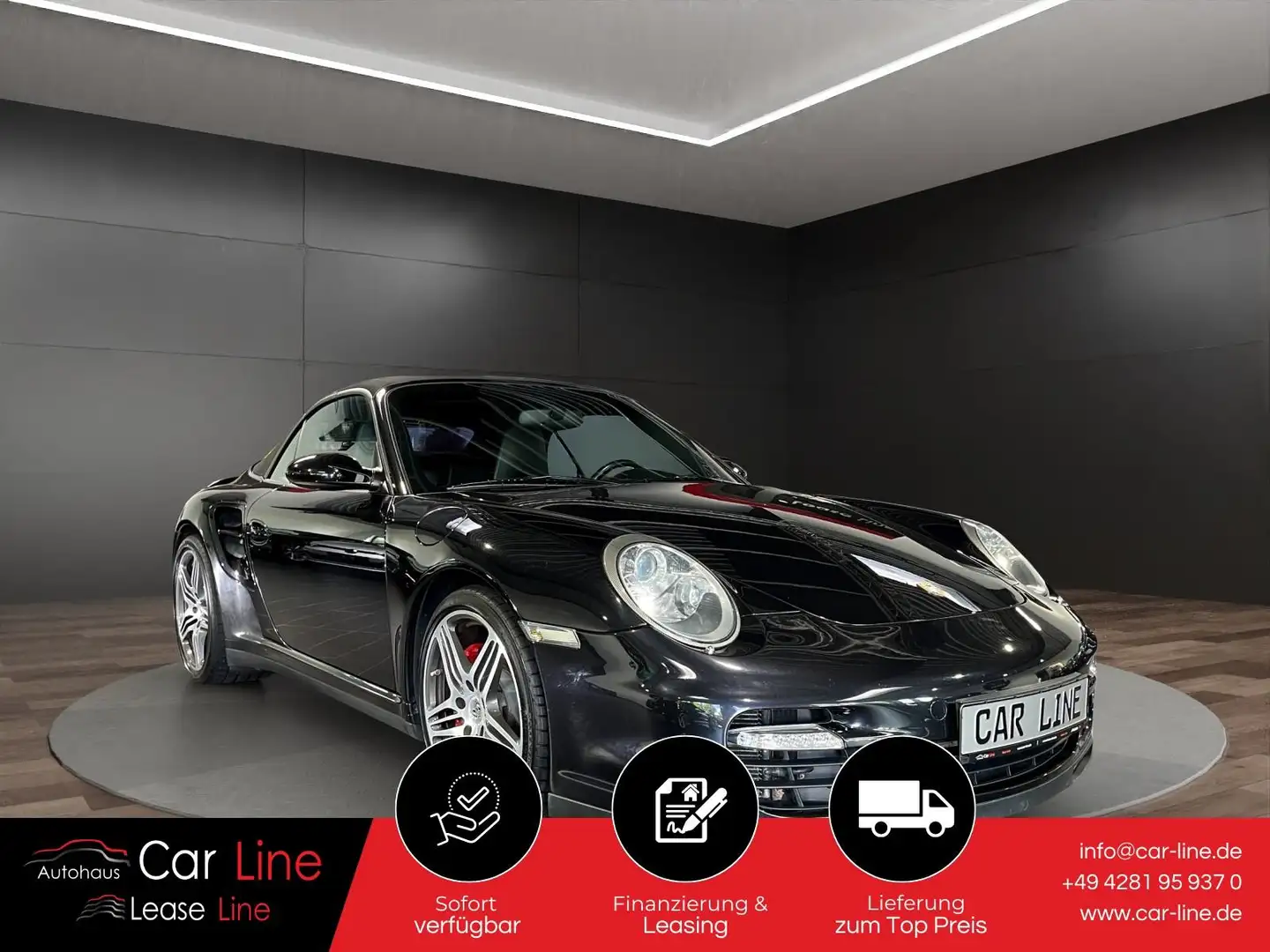 Porsche 997 911/997 3,6 Turbo Cabrio*PCM*PSM*PASM*BOSE*SHZ* Schwarz - 1