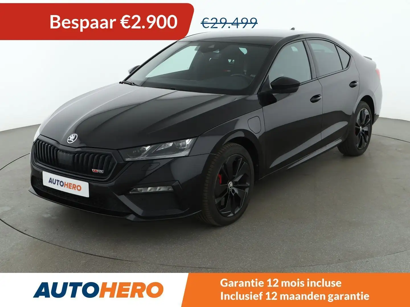 Skoda Octavia 1.4 TSI iV RS Zwart - 1