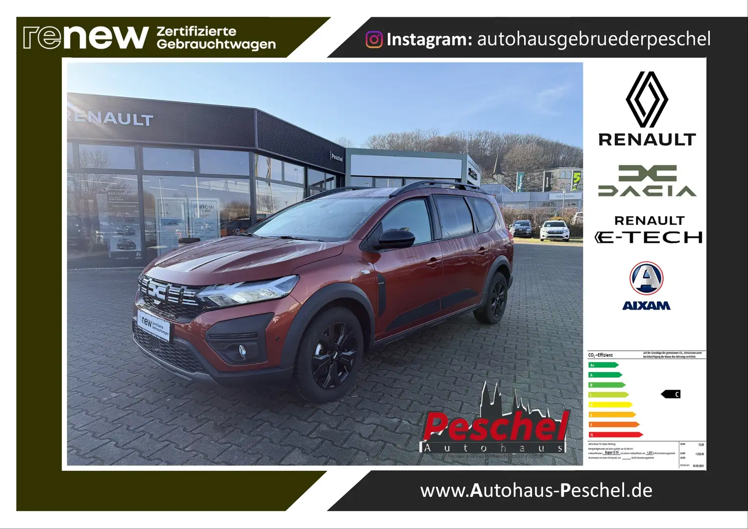 Dacia Jogger Extreme Hybrid 140 Kamera Navi SHZ 16" Alu Orange - 1