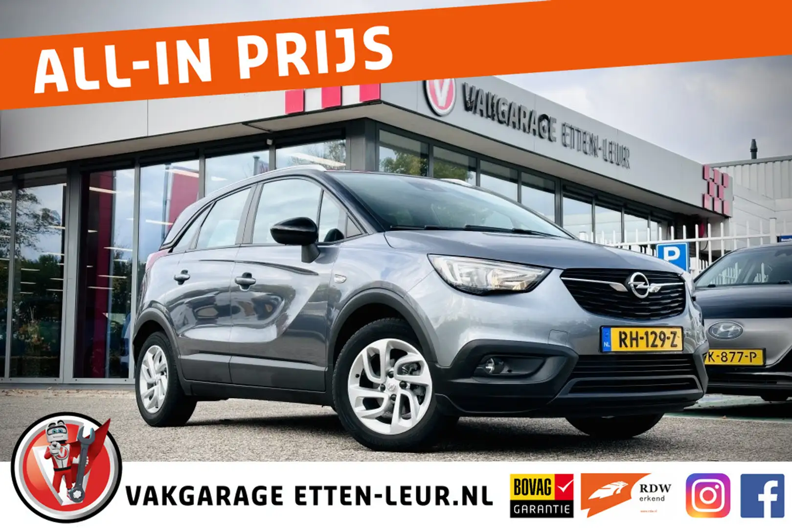 Opel Crossland X 1.2 Online Edition | AIRCO | PARKEERSENSOREN | APP Grijs - 1