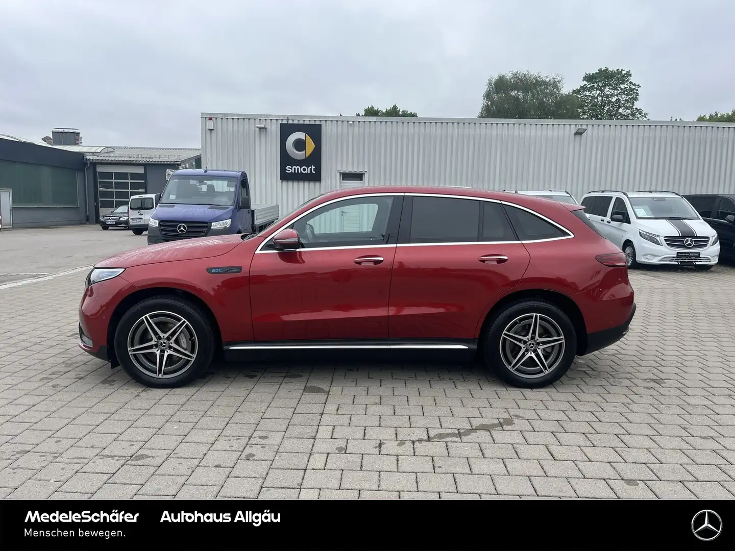 Mercedes-Benz EQC 400 EQC 400 4M AMG 19" Distronic KeylessGO 360° NP83 Czerwony - 2