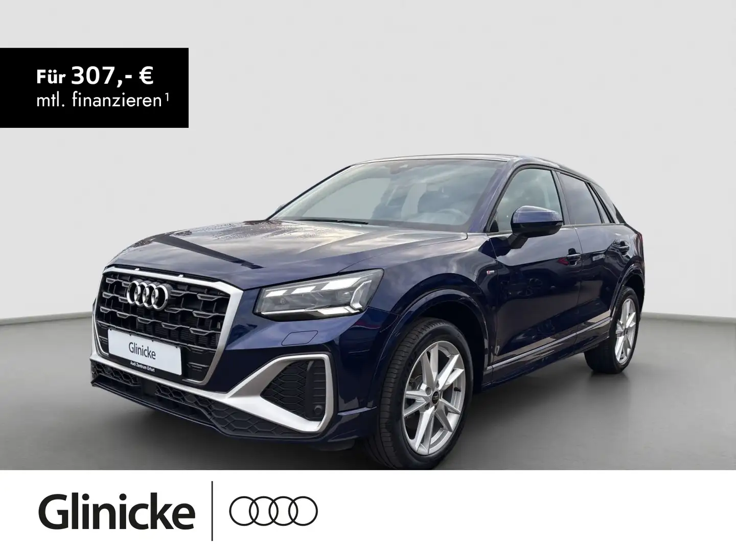 Audi Q2 35 TDI S-tronic S line Matrix Smartphone Inte Blau - 1