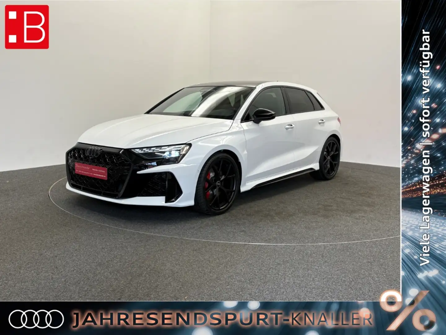 Audi RS3 Sportback AKTION! PANO SPORTAGA MATRIX LEDER KEYLE Weiß - 1