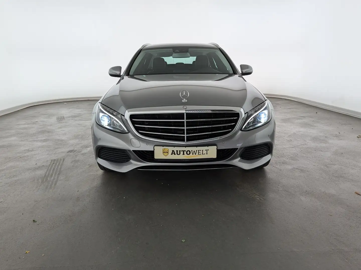 Mercedes-Benz C 180 C180 T Exclusive LED+NAVI+PDC+SHZ+TEMP+ el.Sitzv. Silber - 2