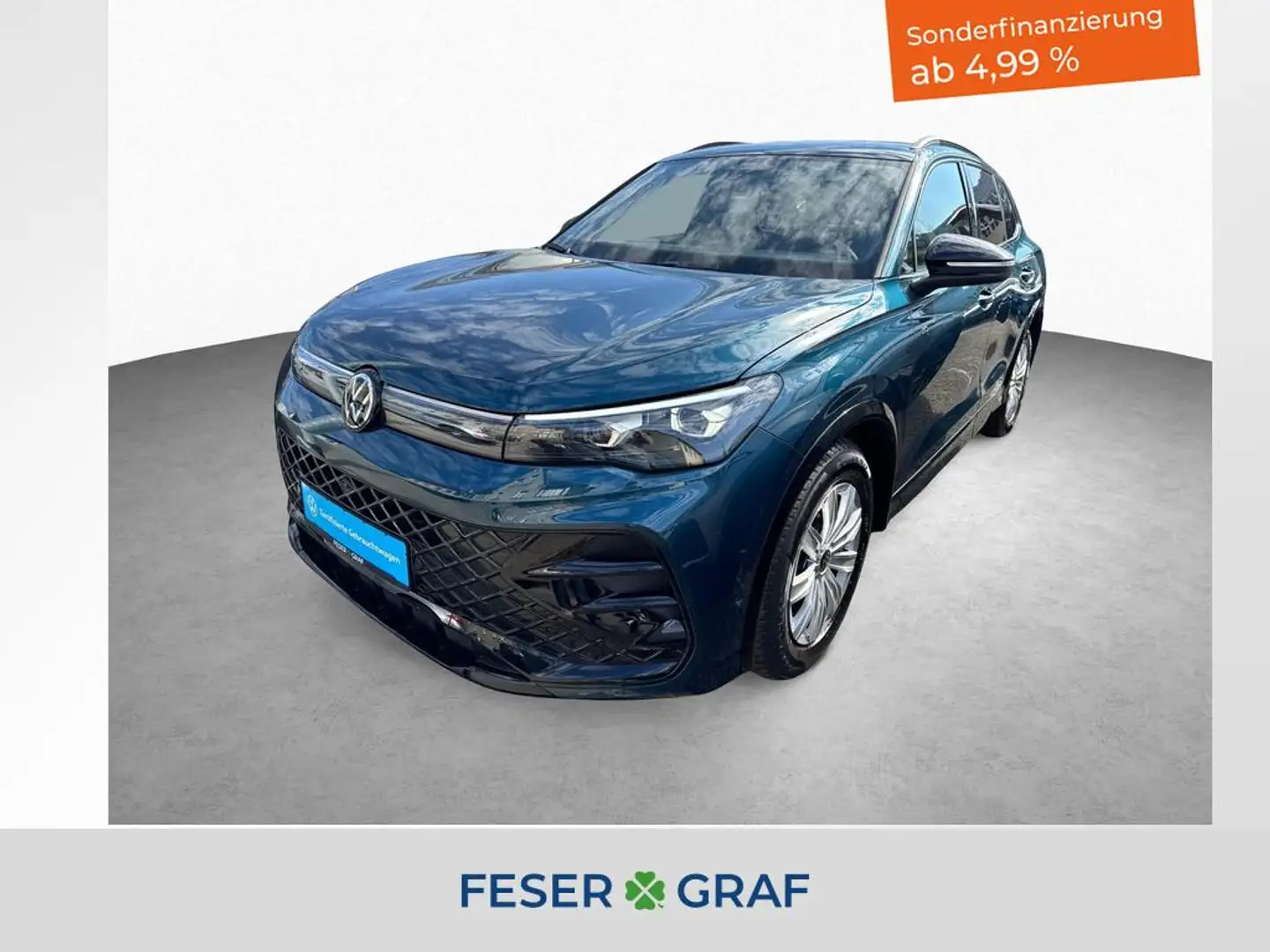 Volkswagen Tiguan R-Line 1.5 eTSI 7-DSG BlackStyle AHK Blau - 1