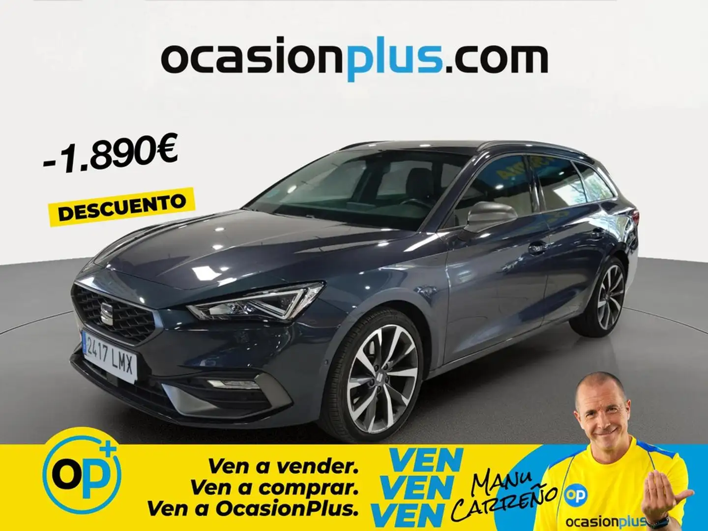 SEAT Leon ST 1.5 TSI S&S FR 150 Gris - 1