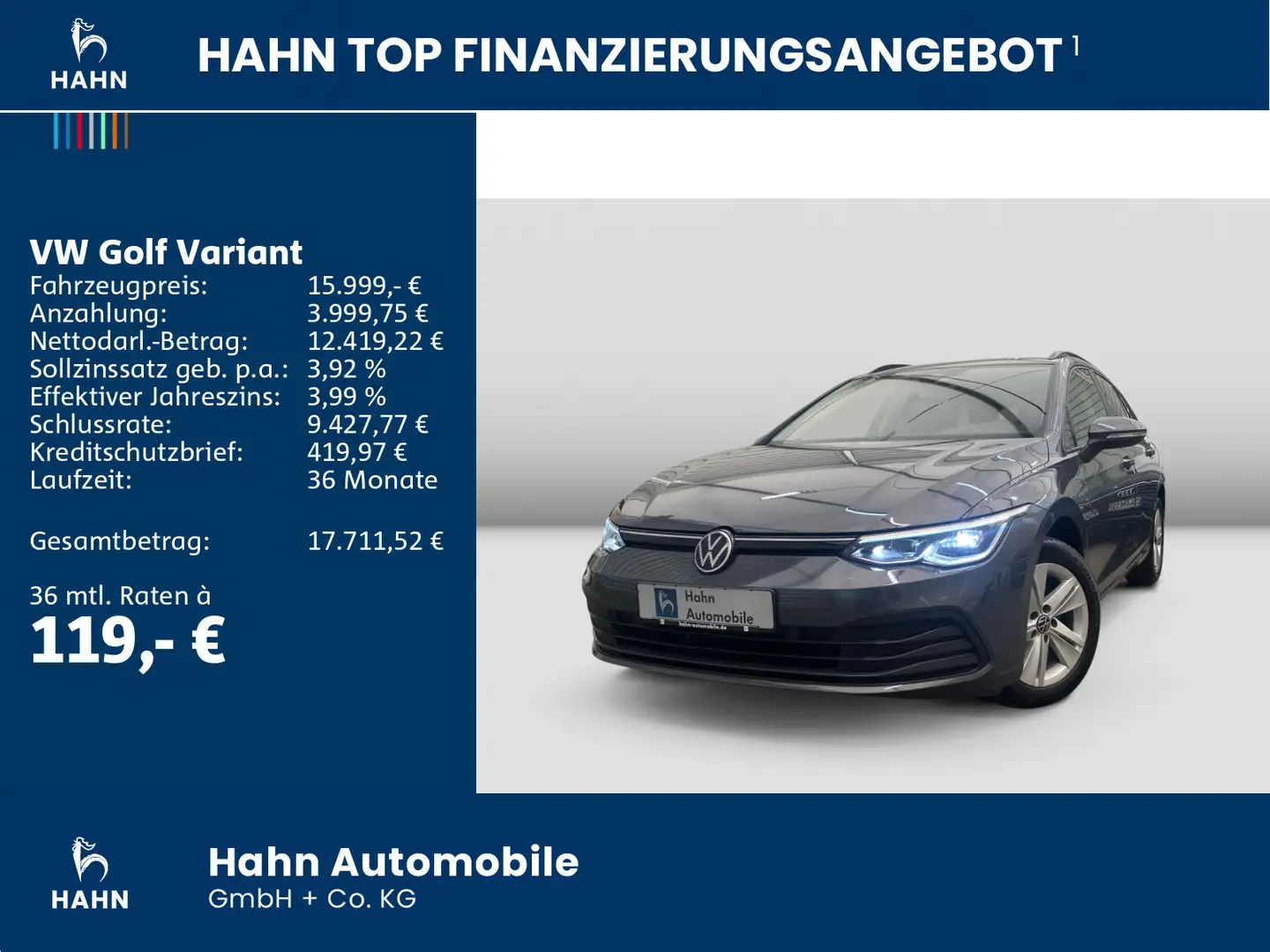 Volkswagen Golf Variant Golf VIII Variant 2.0TDI DSG Life LED Navi Sitzh Gris - 2