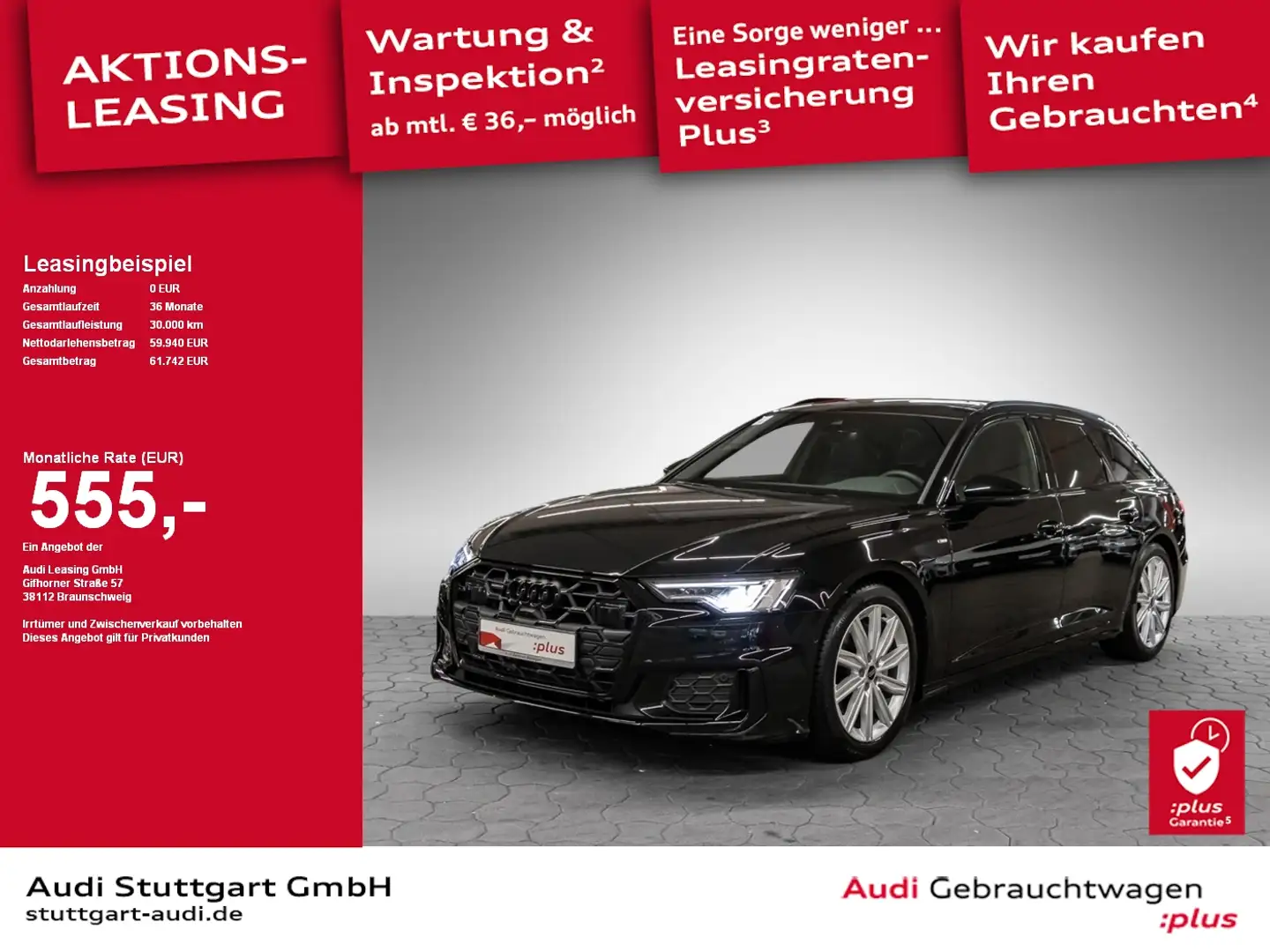 Audi A6 Avant S line 50 TDI quattro tiptronic AHK VC Schwarz - 1