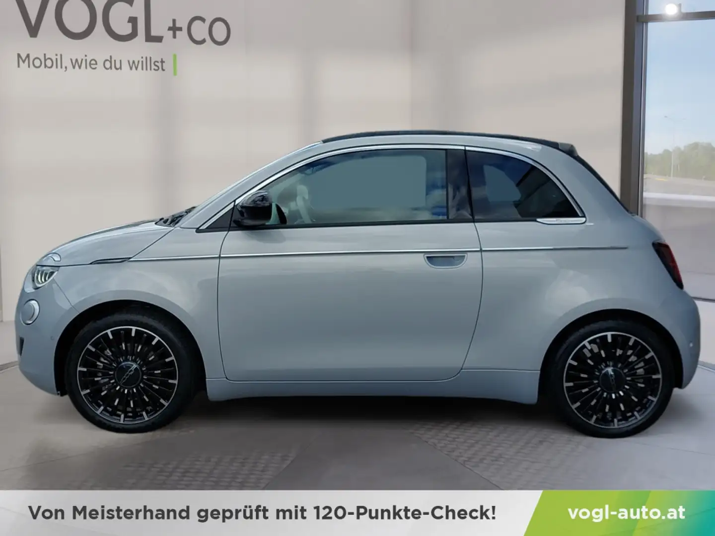 Fiat 500e Cabrio La Prima 320km Blau - 2