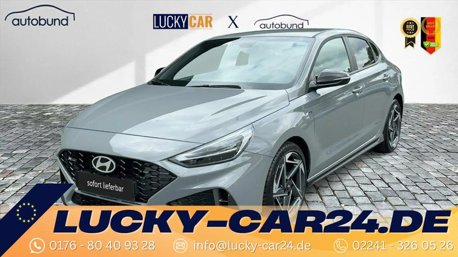 Hyundai i30 N-LINE III Fastback 1,5 TGDi Keyless Navi Rückf... Grau - 1