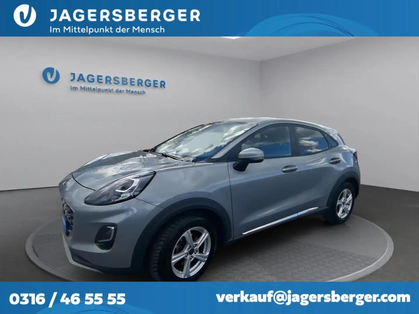 Ford Puma Titanium 5D 1,0 Ecoboost 125 MHEV M6 FW Silber - 1