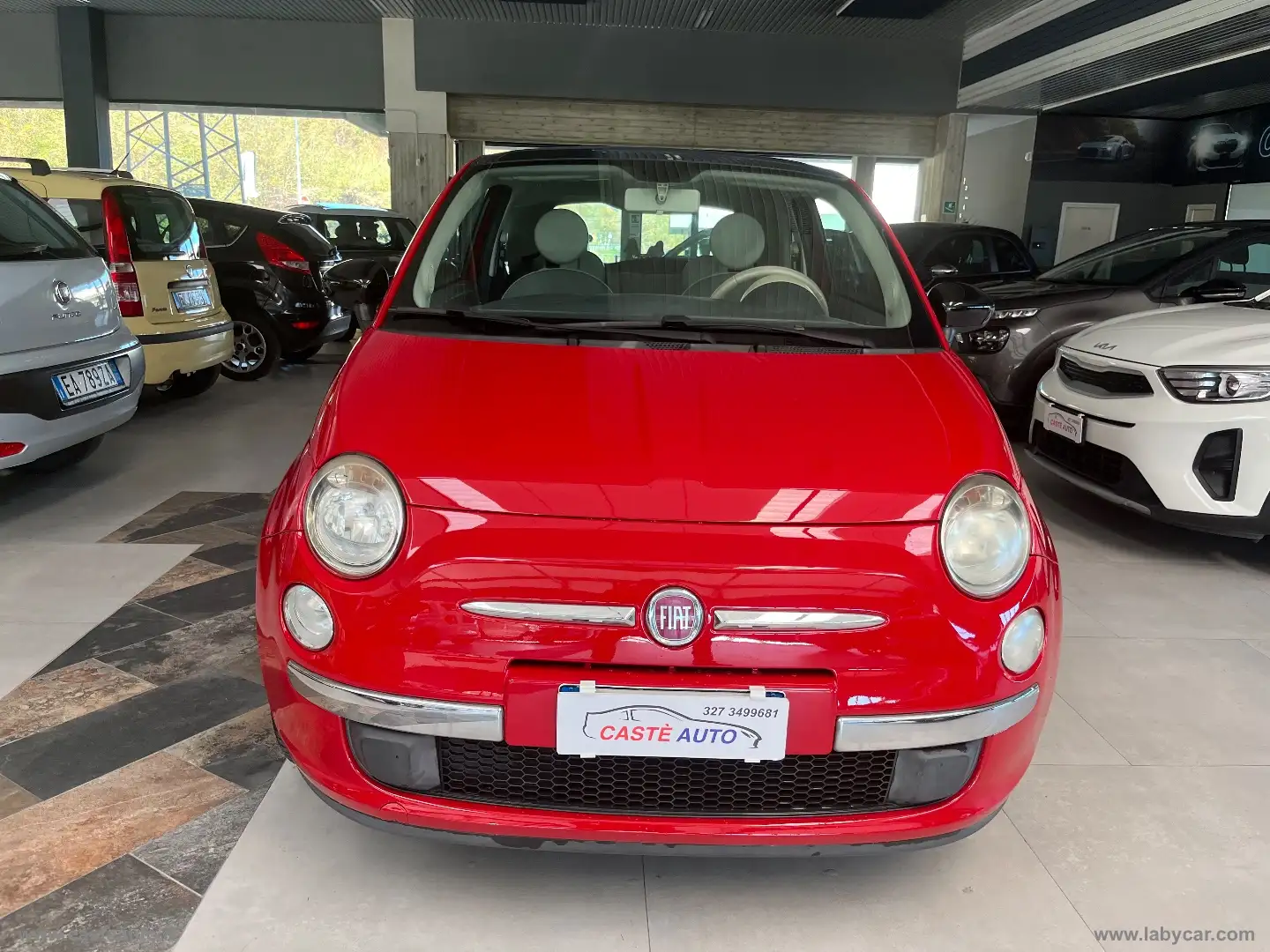 Fiat 500 1.2 Lounge DISTRIBUZIONE FATTA A 66960 KM Rosso - 2