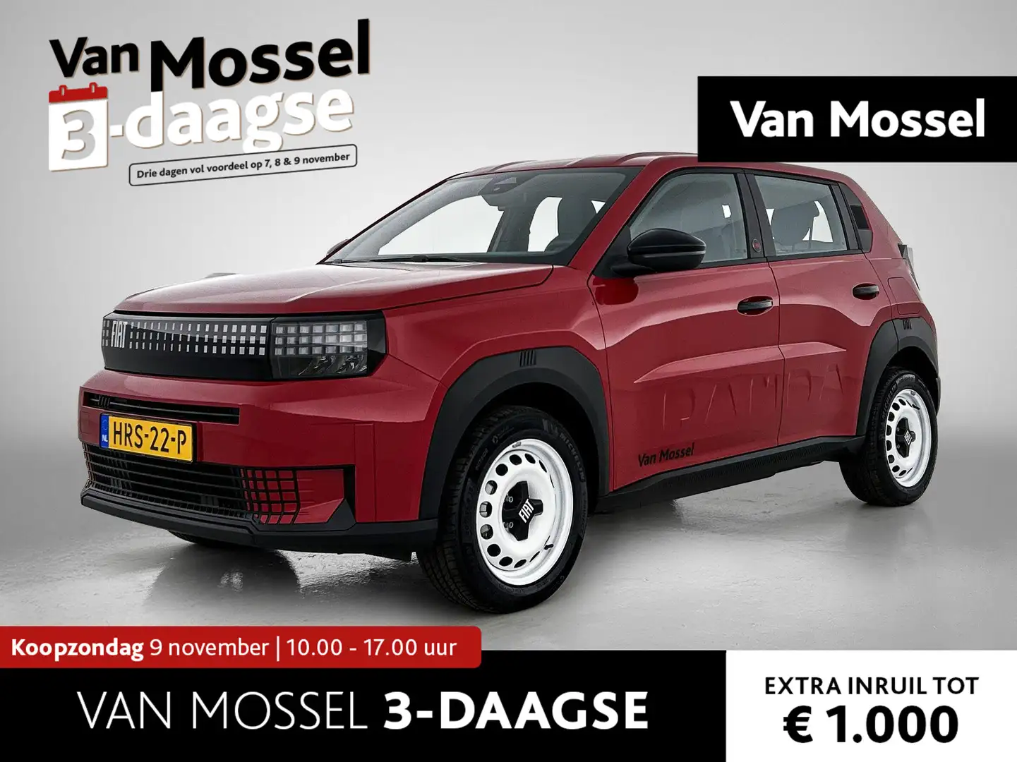 Fiat Grande Panda RED 11kW 44 kWh | DEMO | VRAAG NAAR ACTUELE KM STA Rood - 1