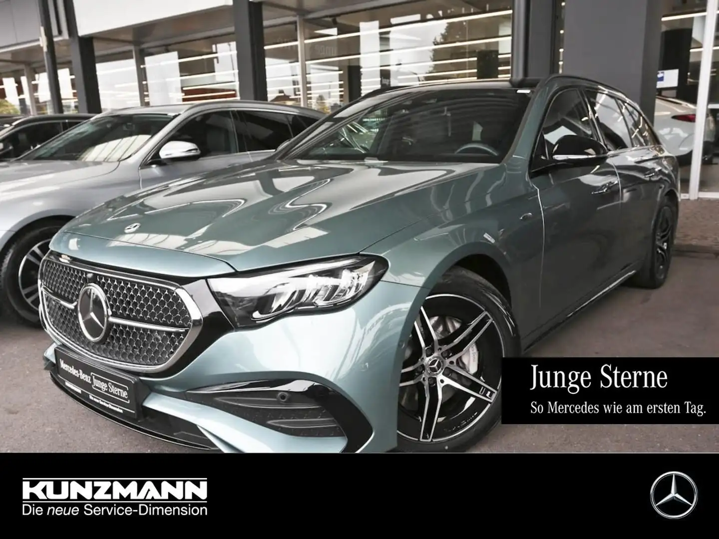 Mercedes-Benz E 300 de T AMG Night Panorama Kamera Keyless AHK Argent - 1