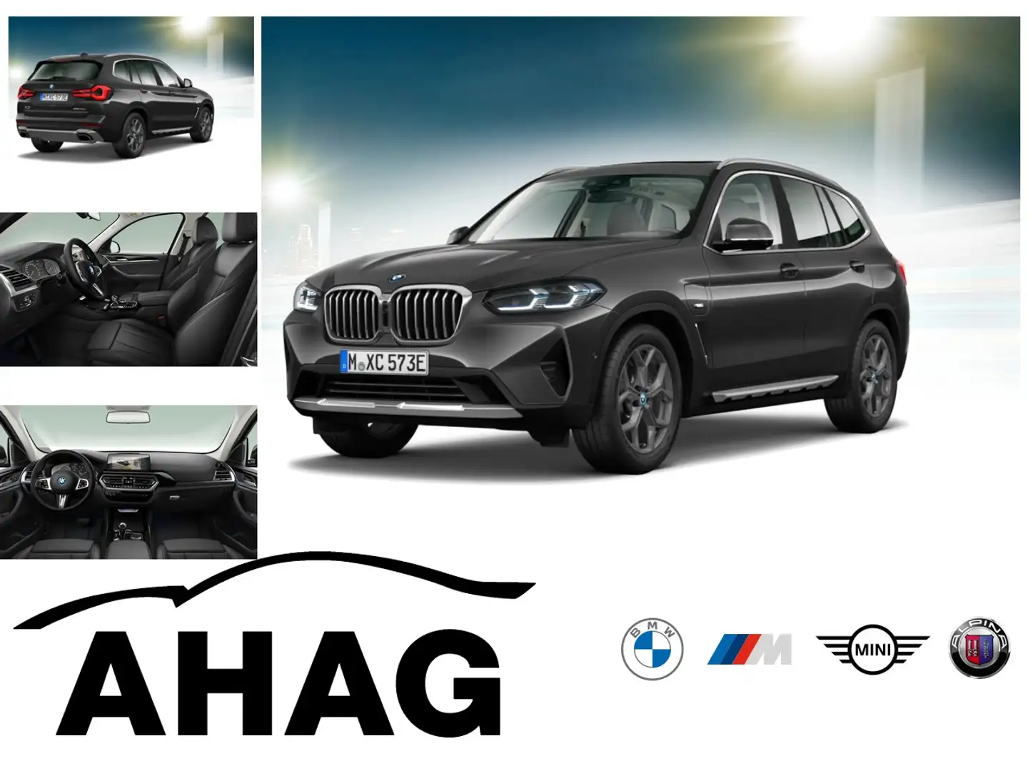 BMW X3 xDrive30e AT Innovationsp. Aut. Panorama HIFI Gris - 1
