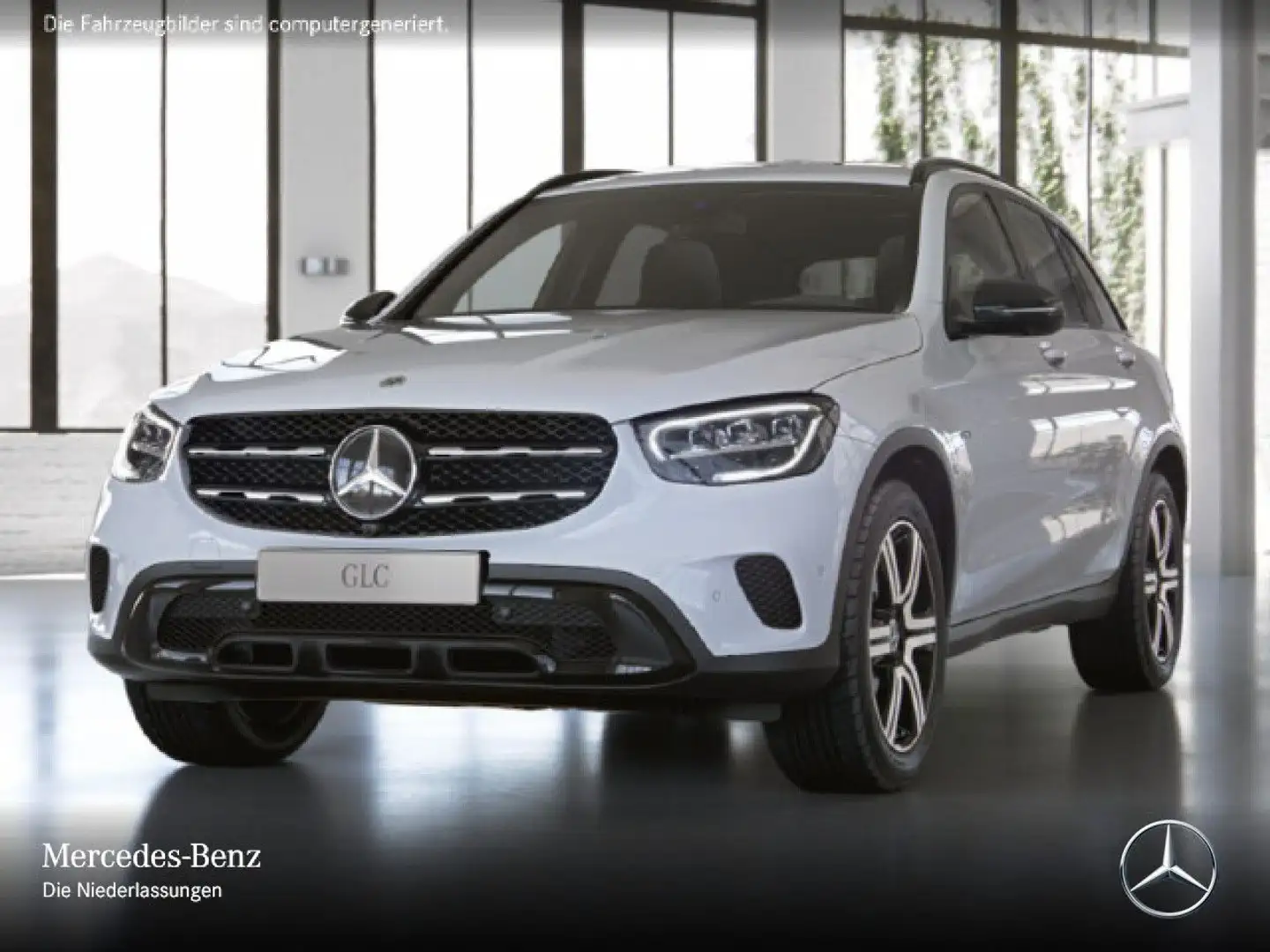 Mercedes-Benz GLC 300 e 4M NIGHT+360+LED+SPUR+TOTW+KEYLESS+9G Weiß - 2