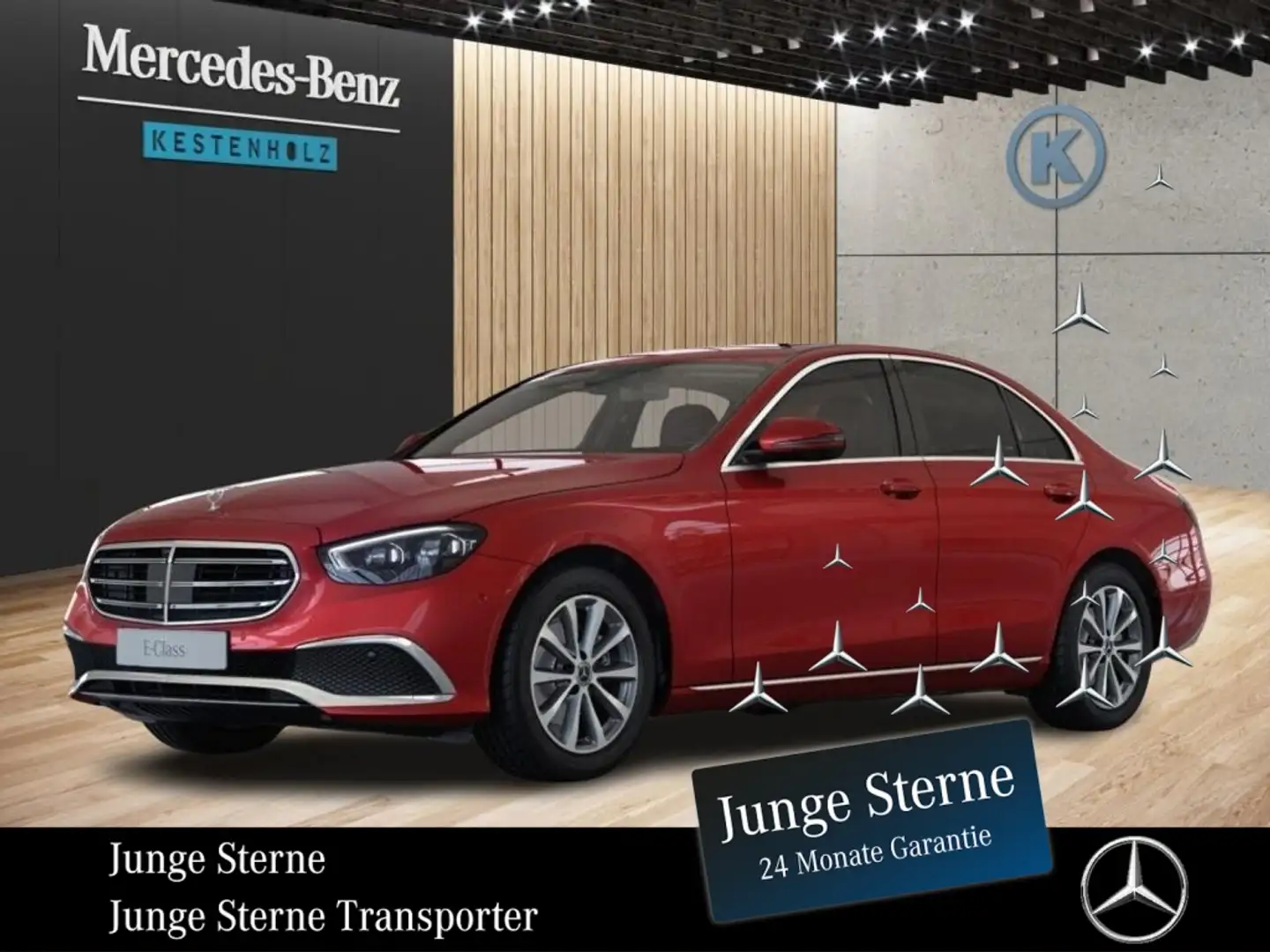 Mercedes-Benz E 220 d Limousine *AVANTGARDE*MBUX*MEMO*HUD*SHZ* Piros - 1