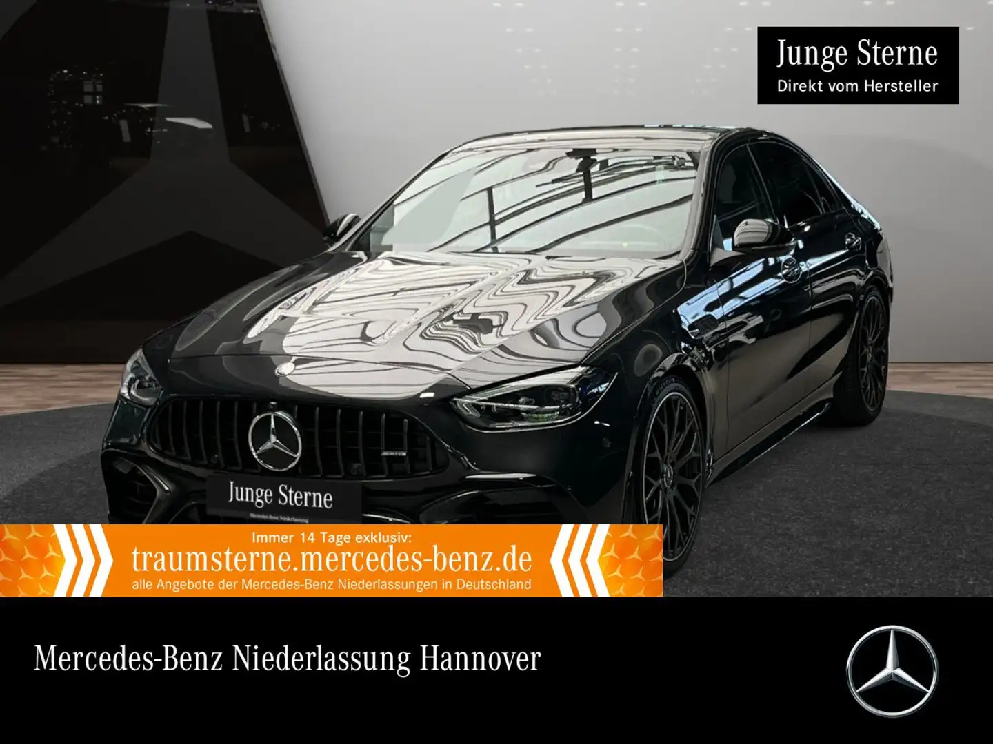 Mercedes-Benz C 63 AMG C 63 S E NIGHT+DRIVERS+360+PERFSITZE+TOTW+KEYLESS Szary - 1