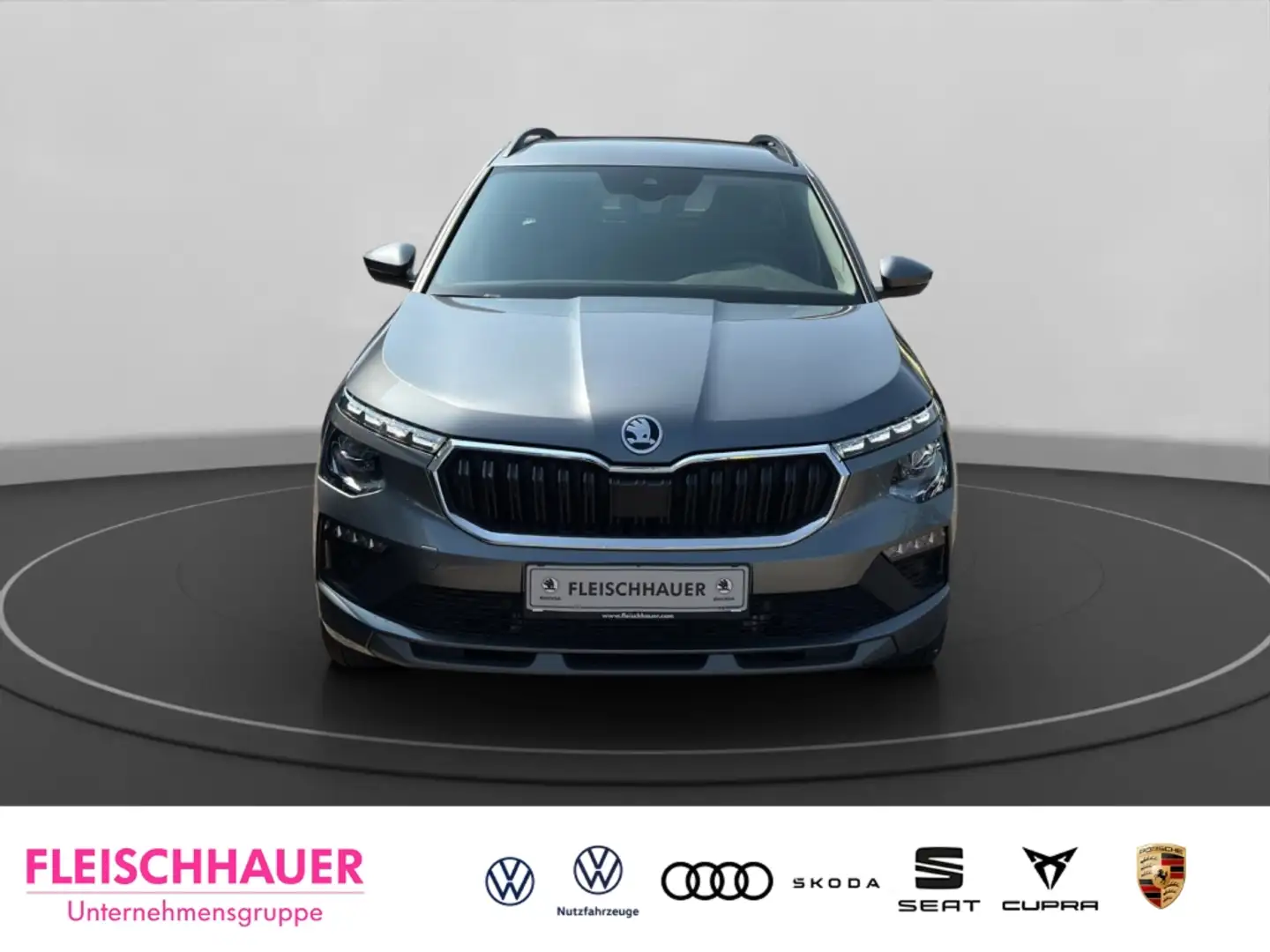 Skoda Kamiq 1,0 TSI Tour AHK-klappbar Navi Digitales Cockpit L Grau - 2