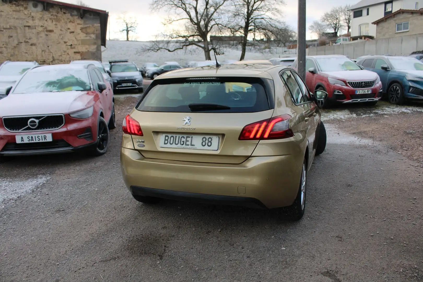 Peugeot 308 BUSINESS PLUS 1L6 HDI 100 CV GPS 3D CLIM AUDIO USB RE RADAR BLUETOOTH RÉGULATEUR Beige - 2