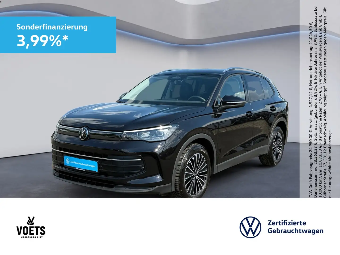 Volkswagen Tiguan 1,5 eTSI Life DSG+AHK+KAM+NAVI+LED Zwart - 1