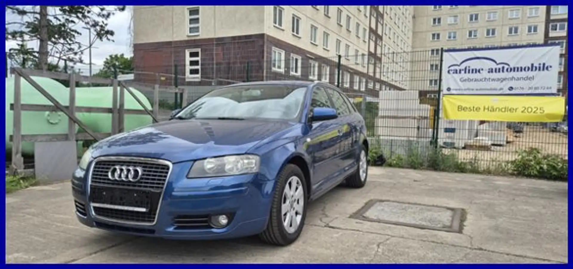 Audi A3 Sportback 1.6 FSI Standhzg Sitzhzg Alu Klima Blauw - 1