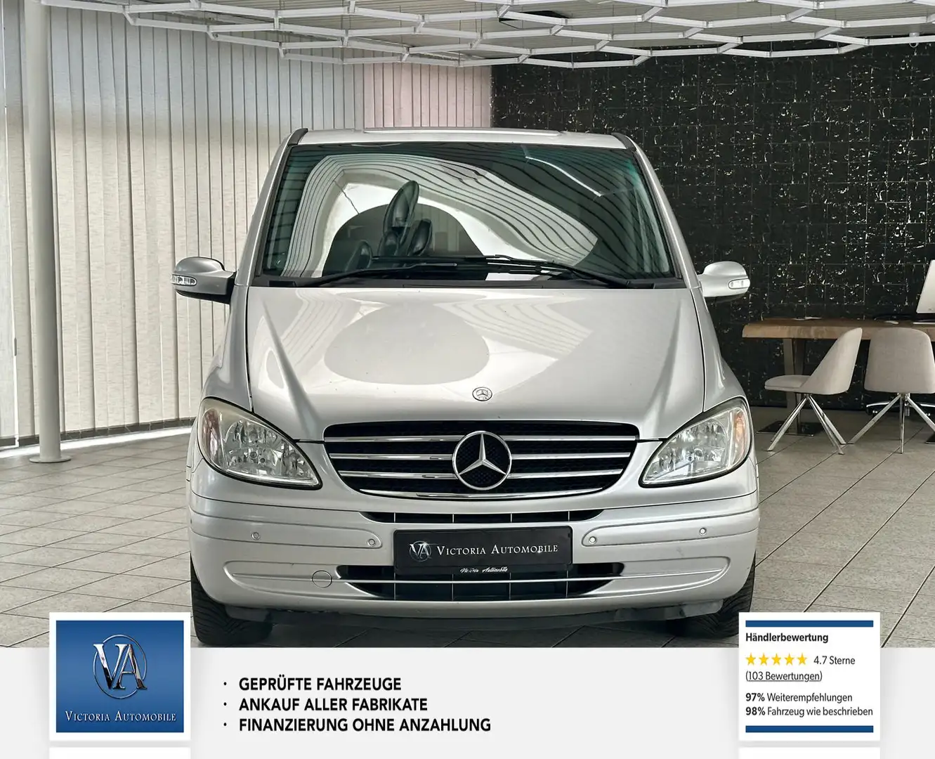 Mercedes-Benz Viano Viano 6 Sitzer* Gepflegt* 3.5/ 190 kW lang Silber - 2
