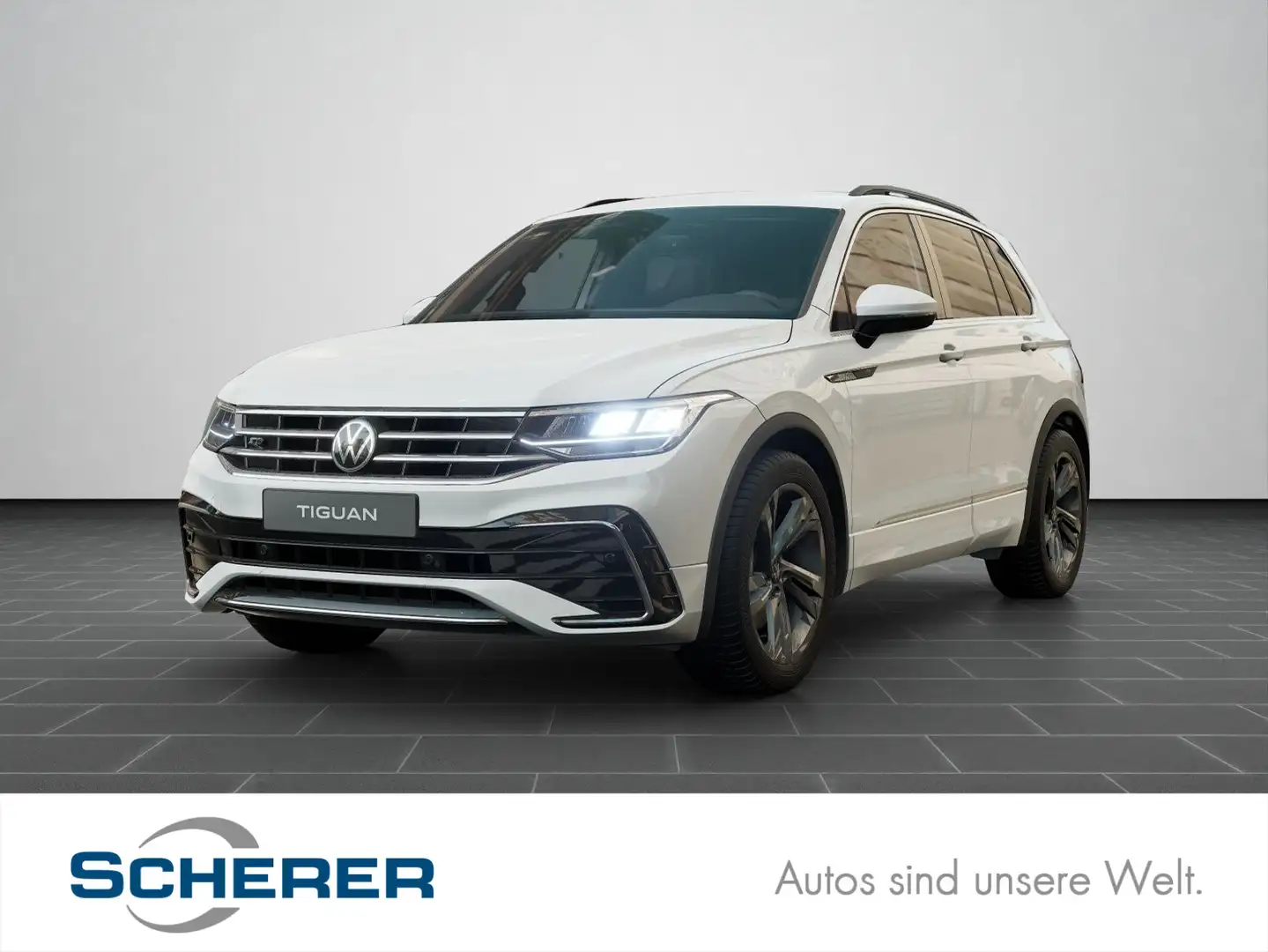 Volkswagen Tiguan R-Line 2.0 TDI DSG 4x4 NAVI CARPLAY ACC Weiß - 1